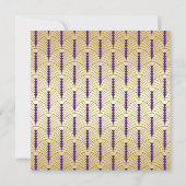 Save The Date Art Déco Mariage Elégant or violet Grand Gatsby (Dos)