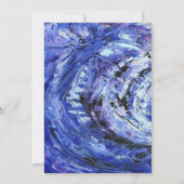 Save The Date Art Mariage noir bleu (Dos)