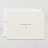 Save The Date Art Nouveau Botanique, joli script (Dos)