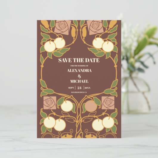Save The Date Art vintage (Debout devant)