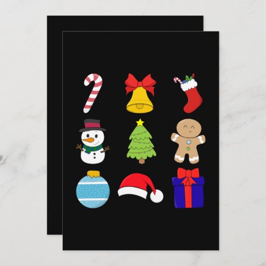 Save The Date Articles de Noël (Devant / Derrière)