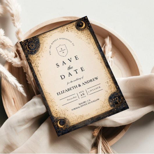 Save The Date Astral Night Wedding