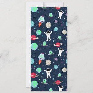 Save The Date Astronautes Planètes Fusées et Aliens