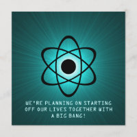 Atomique Enregistrer l'Invitation de date, Turquoi