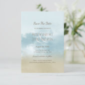 Save The Date Au surf océanique de la plage mariage (Debout devant)
