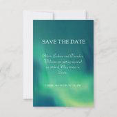 Save The Date Aurora Borealis Photo Northern Lights Mariage (Dos)