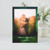 Save The Date Aurora Borealis Photo Northern Lights Mariage (Debout devant)