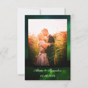 Save The Date Aurora Borealis Photo Northern Lights Mariage