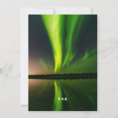 Save The Date aurores boréales Aurora Borealis Galaxy Sky Mariag (Dos)