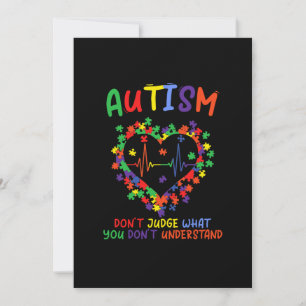 Save The Date Autism dont Judge What You Dont Understand