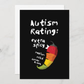 Save The Date Autism Rating Extra Spicy (Devant / Derrière)