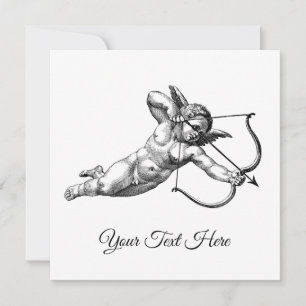 Save The Date Autocollant Étiquette Amour Chérubin Cupidon Vinta