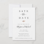 Save The Date Automne Aquarelle Mariage Enregistrer La Date Invi (Devant)