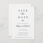 Save The Date Automne Aquarelle Mariage Enregistrer La Date Invi (Devant / Derrière)
