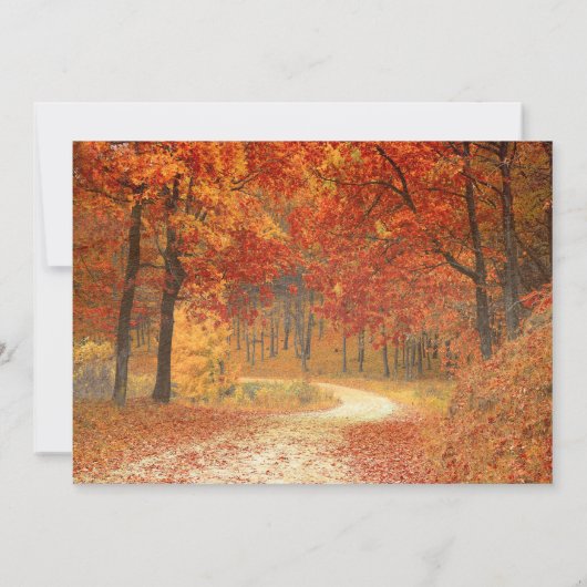 Save The Date Automne Arbre d'automne Rustique Enregistrer la da (Dos)