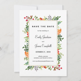 Save The Date Automne Blooms Mariage de automne Enregistrer la c
