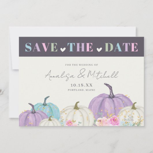 Save The Date Automne Citrouille automne (Devant)