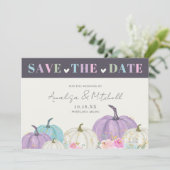 Save The Date Automne Citrouille automne (Debout devant)