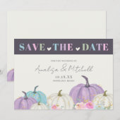 Save The Date Automne Citrouille automne (Devant / Derrière)