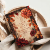 Save The Date Automne Dahlia Elegance Mariage