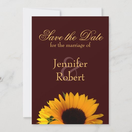 Save The Date Automne Enregistrer la date Annonce (Devant)