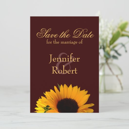 Save The Date Automne Enregistrer la date Annonce (Debout devant)