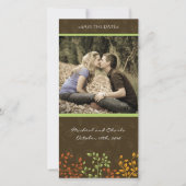 Save The Date Automne Enregistrer la date Mariage Photocard (4x8 (Devant)