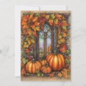 Save The Date Automne Feuilles Photo Mariage Enregistrer La Date (Dos)