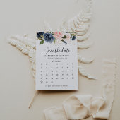 Save The Date Automne Gold Floral Enregistrer le calendrier des