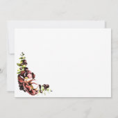 Save The Date Automne Mariage Floral Enregistrer La Date (Dos)