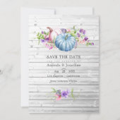 Save The Date Automne - Mariage rustique de ferme florale (Devant)