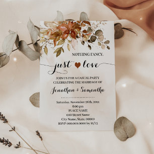 Save The Date Automne Rien De Fancy Just Love Elopement Invitati