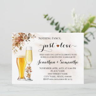 Save The Date Automne Rien De Fancy Just Love Elopement Invitati