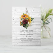 Save The Date Automne rustique - Mariage champêtre dans une gran (Debout devant)