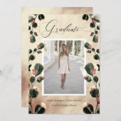 Save The Date Automne sentir les tons d'octobre Photo Graduation (Devant / Derrière)