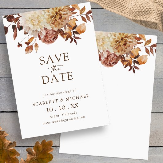 Save The Date Automne Simple Enregistrer La Date