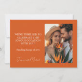 Save The Date Avec la photo Birds of Paradise Bliss (Dos)