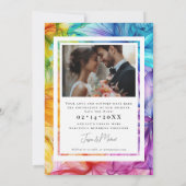 Save The Date Avec la photo Ethereal Bloom (Dos)