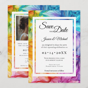 Save The Date Avec la photo Ethereal Bloom