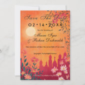 Save The Date Avec la photo Sunset Serenade Mariage (Devant)