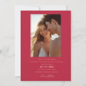 Save The Date Avec la photo Sunset Serenade Mariage (Dos)