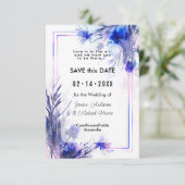 Save The Date Avec le code QR 💙 Cornflower Reverie (Debout devant)