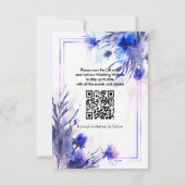 Save The Date Avec le code QR 💙 Cornflower Reverie (Dos)