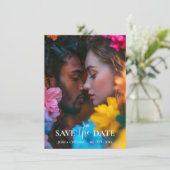 Save The Date Avec photos Ethereal Bloom (Debout devant)