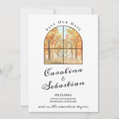 Save The Date Aventure commence mariage de destination dans les (Devant)