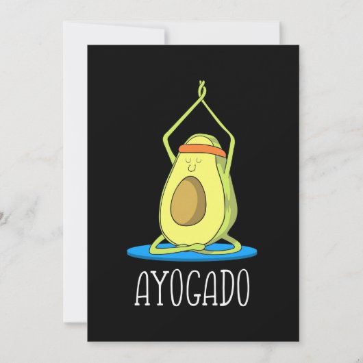 Save The Date Ayogado Avocado Yoga Lover (Devant)