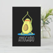 Save The Date Ayogado Avocado Yoga Lover (Debout devant)