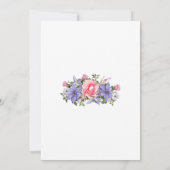 Save The Date baby shower d'arrangement floral "Oh bébé" (Dos)