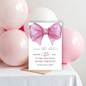 Save The Date Baby shower de la corbeille rose