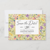 Save The Date Baby shower Meadow Fleur sauvage été (Devant)